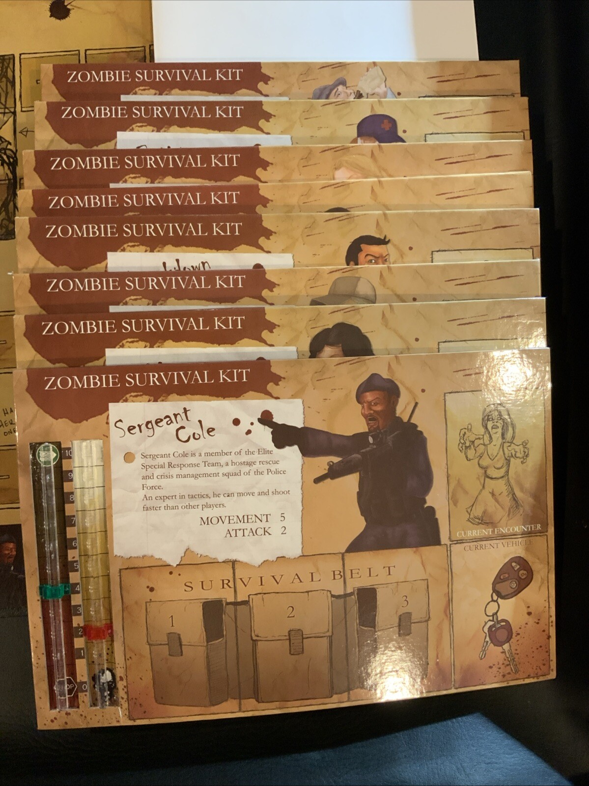 Z Day Survivor Per Ullus Opes Zombie Board Game 2010 Jackal Games 12+ NIB - Image 7
