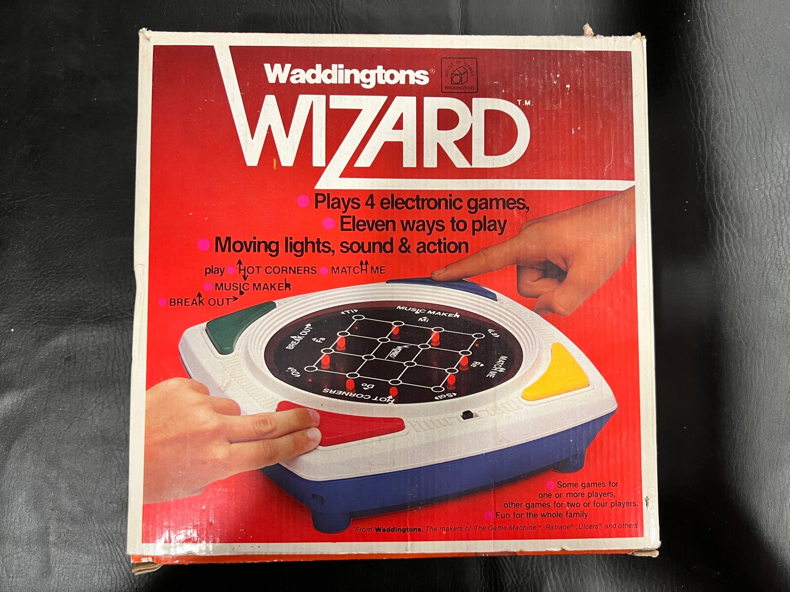 Waddingtons WIZARD Tested in Box and Instructions 1979 Electronic Game WORKS!