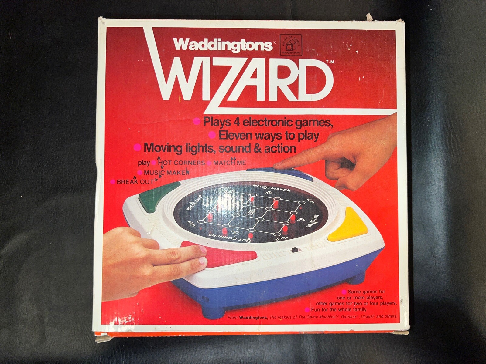 Waddingtons WIZARD Tested in Box and Instructions 1979 Electronic Game WORKS! - Image 2