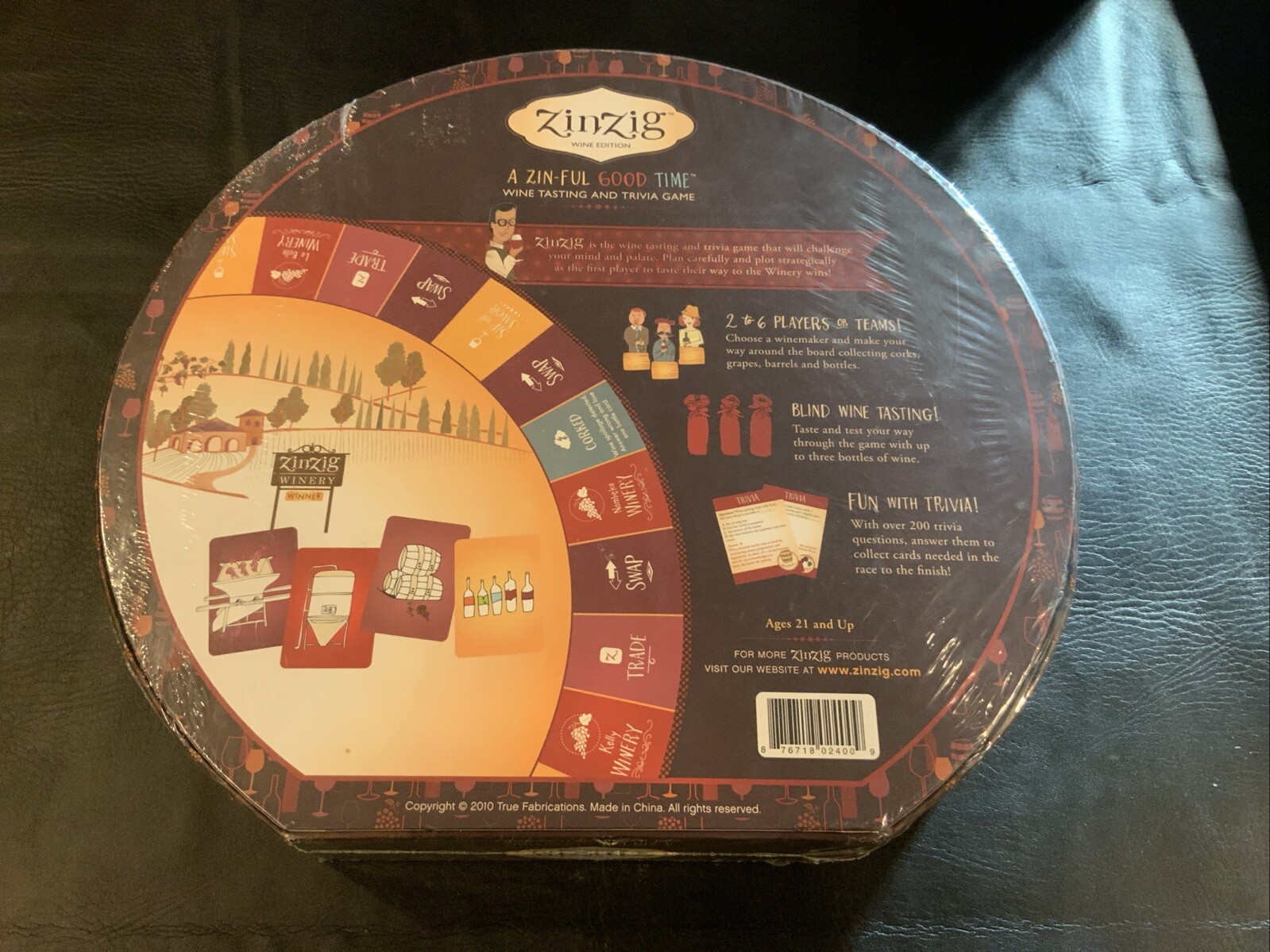 ZinZig - Wine Edition - Wine Tasting and Trivia Game 2010 True Fabrications NEW - Image 2