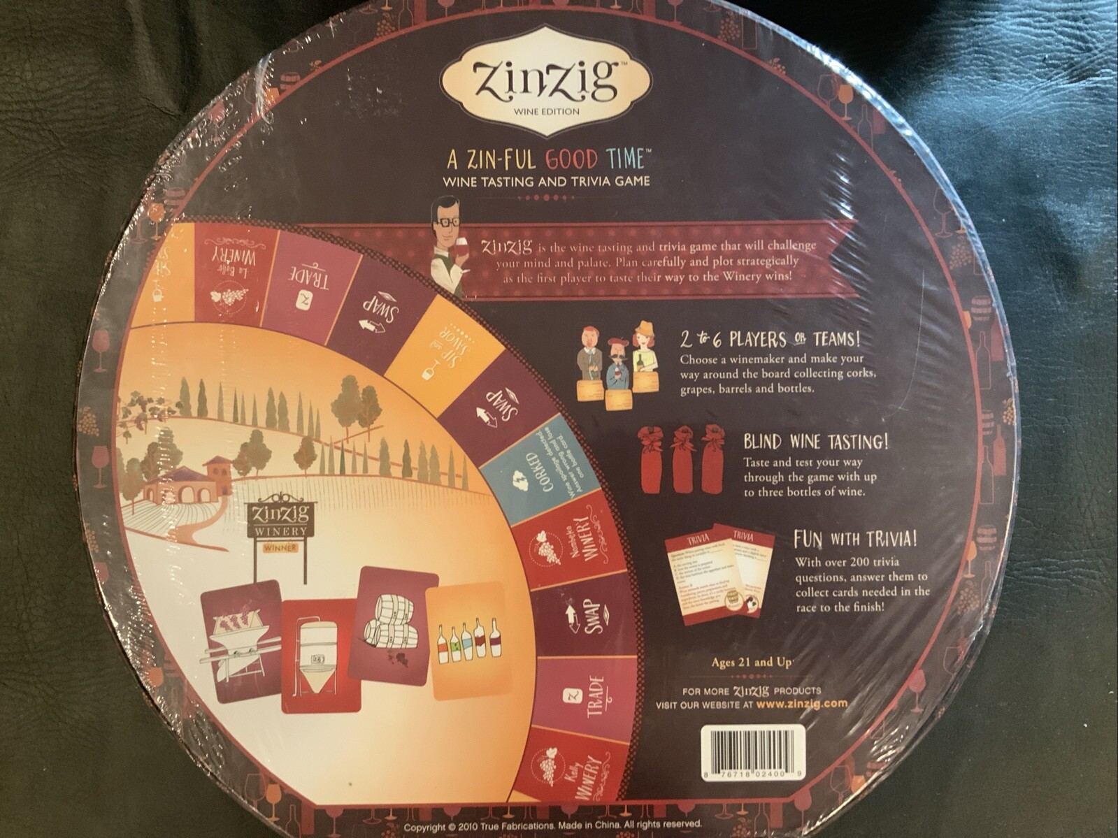 ZinZig - Wine Edition - Wine Tasting and Trivia Game 2010 True Fabrications NEW - Image 3