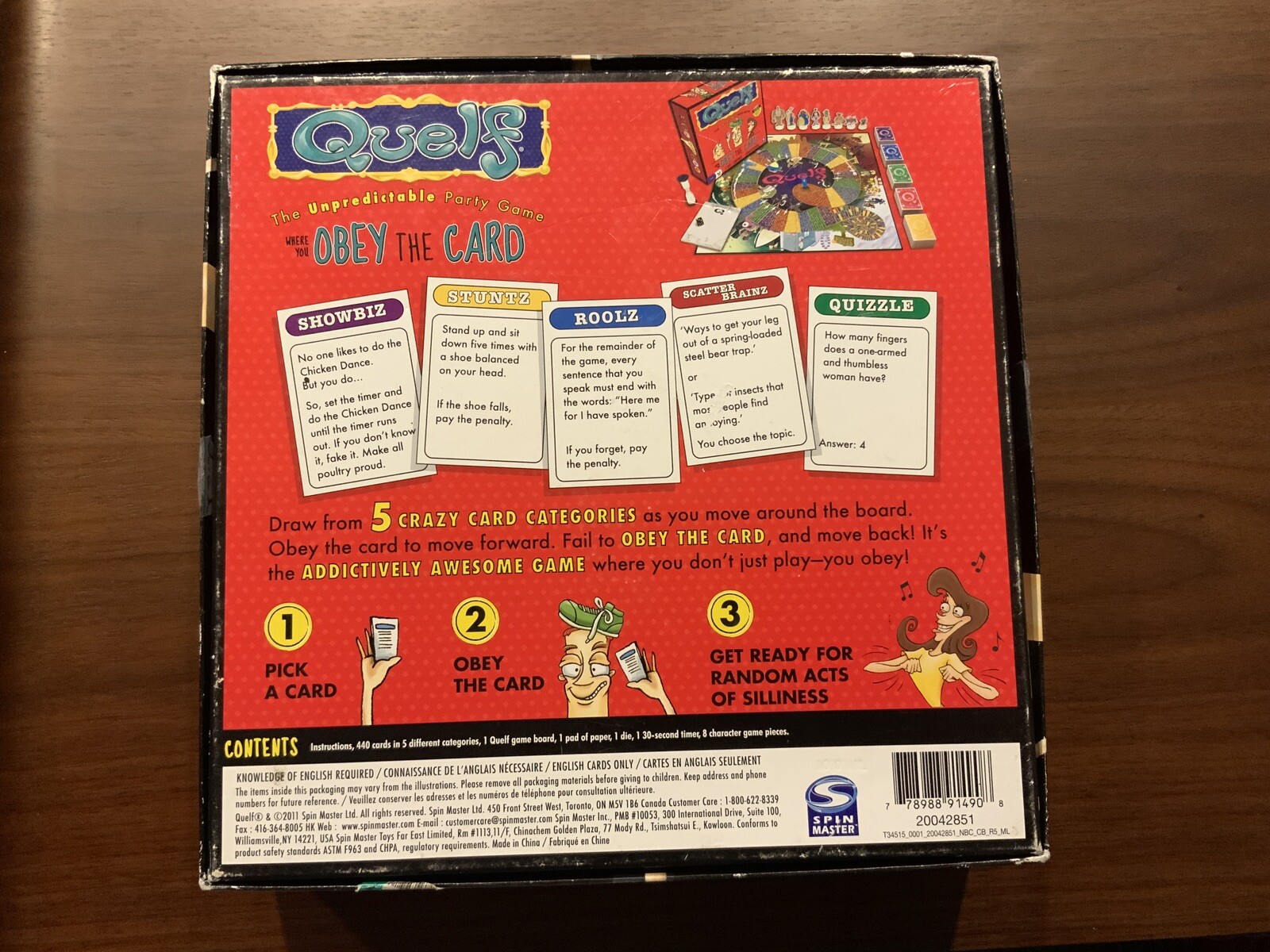Quelf Board Game~The Unpredictable Party Game~Obey the Card~Complete~EUC - Image 2