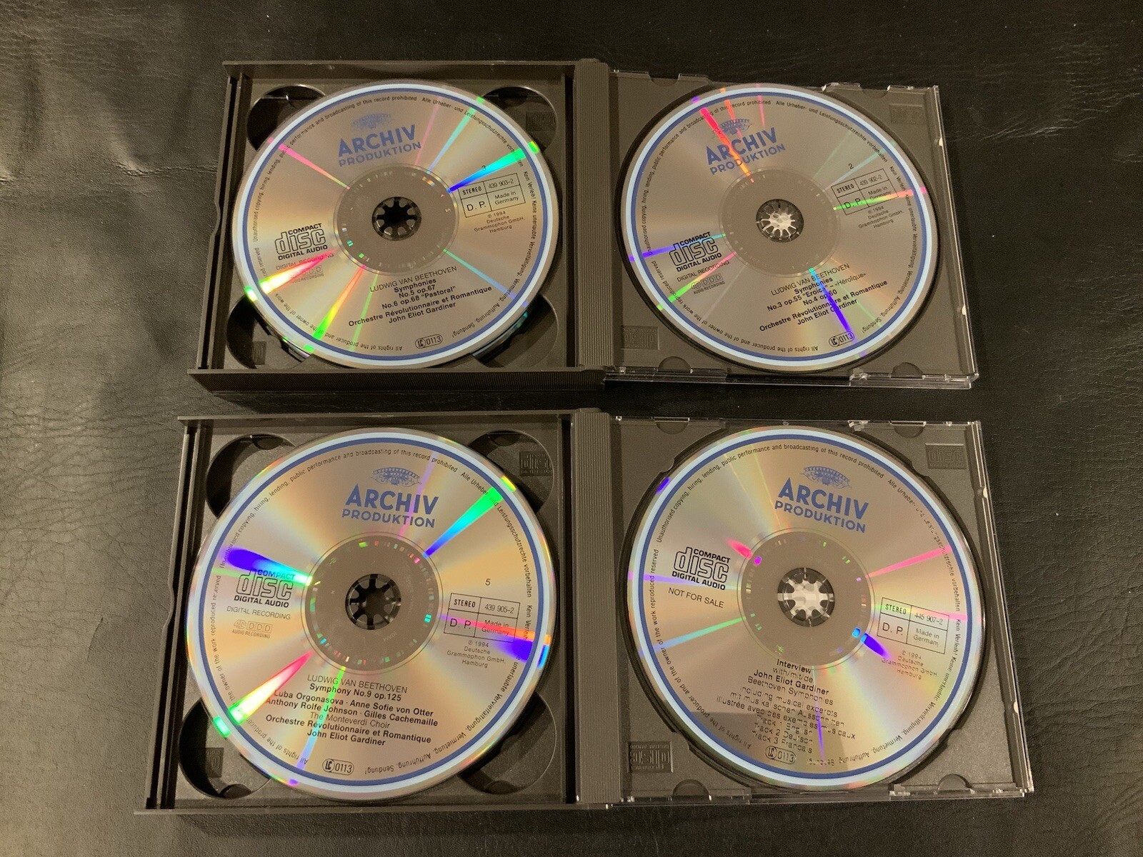 Beethoven Symphonies No. 1-9 John Eliot Gardiner, 6 CDs (No Booklet) Archiv - Image 3