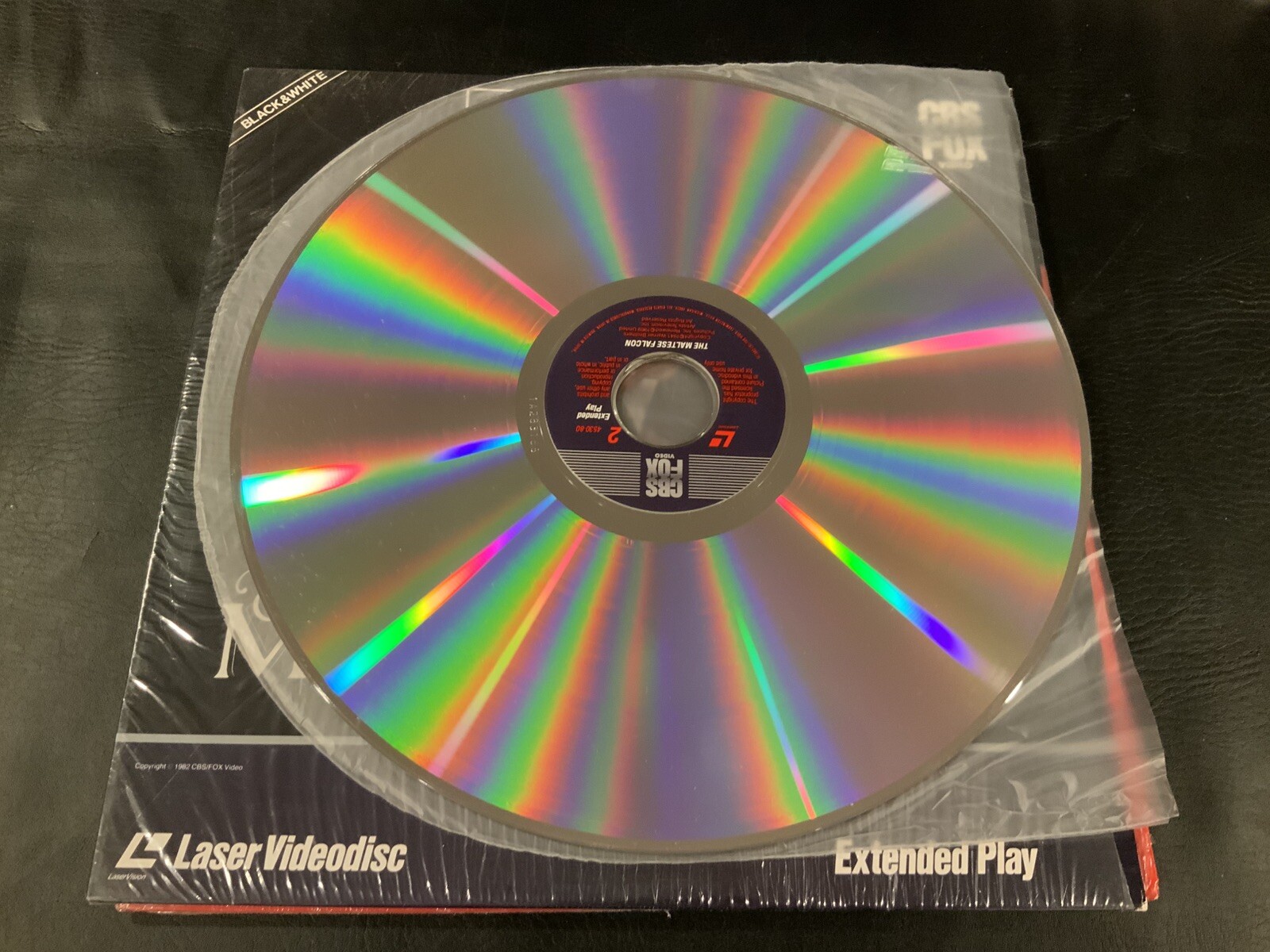 The Maltese Falcon LASERDISC Extended Play Classic W/ Humphrey Bogart CBS Fox - Image 4