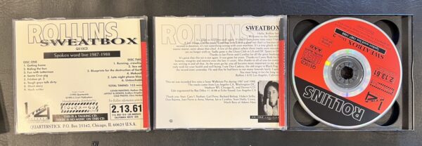 1992 CD Rollins Sweatbox 2-Discs QS10CD Spoken Word Live Henry Rollins - Image 4