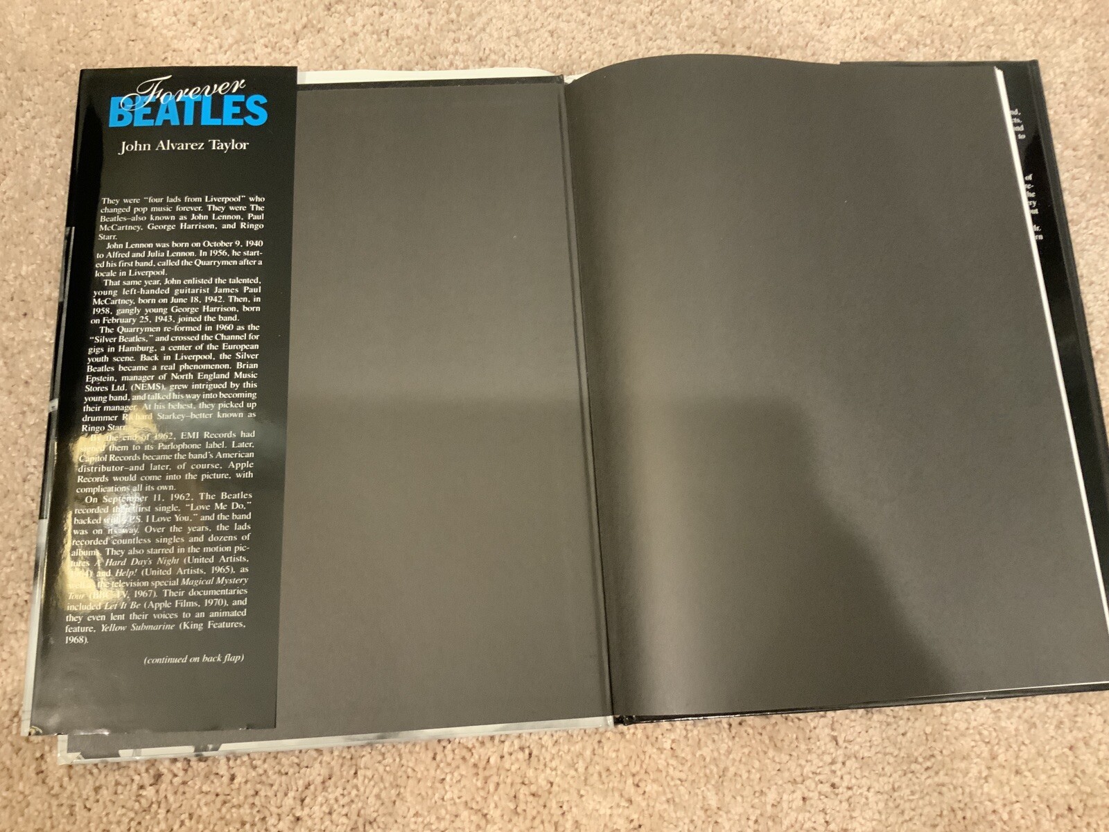 Forever Beatles Hardcover Book John Alvarez Taylor Gorgeous! See Real Pics! - Image 4