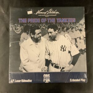 The Pride Of The Yankees-2 Laser Videodiscs-Baseball Movie-The Lou Gehrig Story