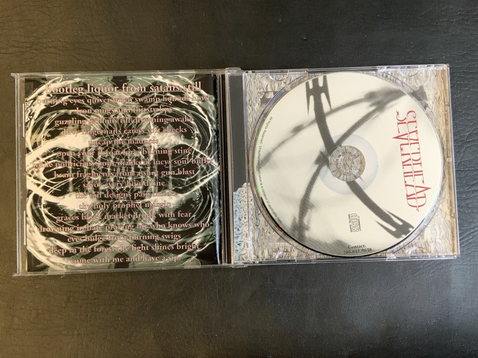 Severhead CD S/T 2001 Headpile Self Released RAREAF HTF - Image 3