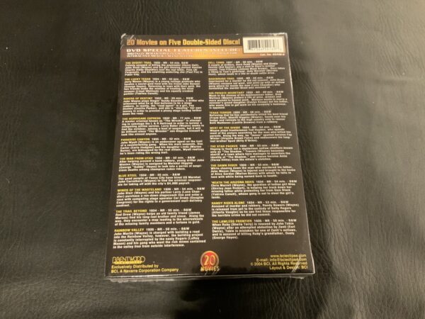 John Wayne - Legend Of A Cowboy-20-movie Set -(5 Double Sided DVD) - Box Set New - Image 2