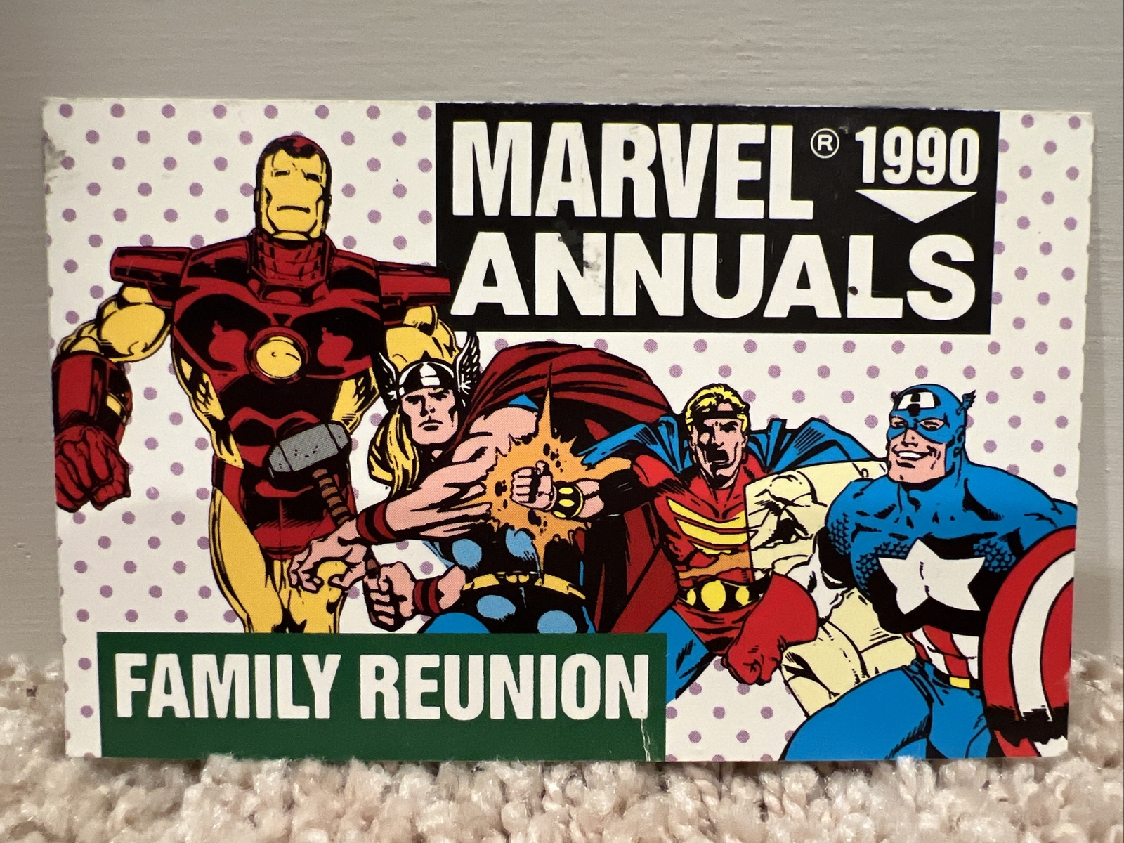Marvel Annuals Family Reunion 1990 Promo Card | Terminus Factor Check