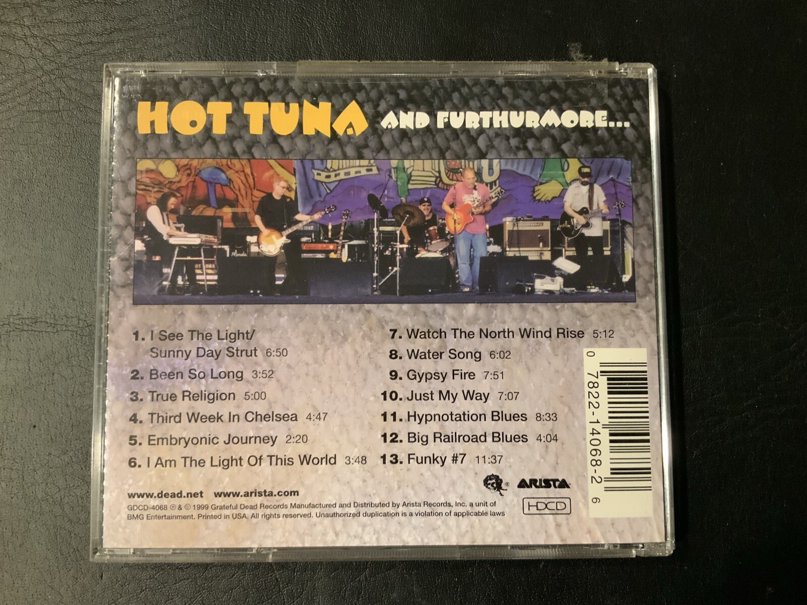 Hot Tuna and Furthermore… Grateful Dead 1999 Arista Records  VG Condition - Image 2