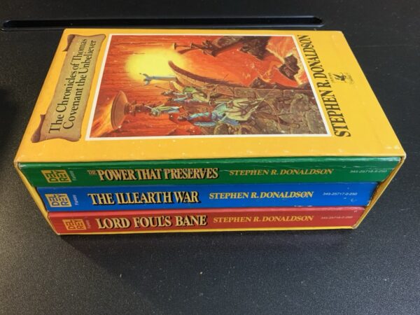 Chronicles of Thomas Covenant the Unbeliever 3 Volume Box Set Stephen Donaldson