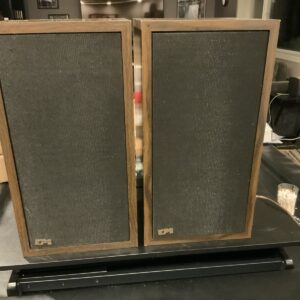 EPI Epicure 100V Floor Speakers Wooden Vinyl W/New EPI WOOFERS Must Read & Video