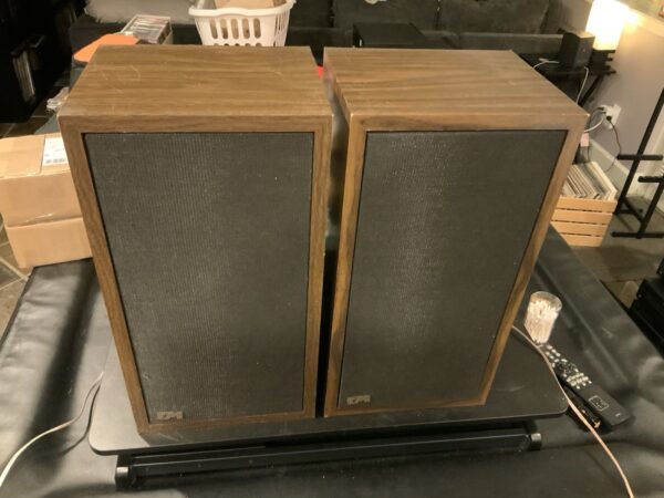 EPI Epicure 100V Floor Speakers Wooden Vinyl W/New EPI WOOFERS Must Read & Video - Image 2