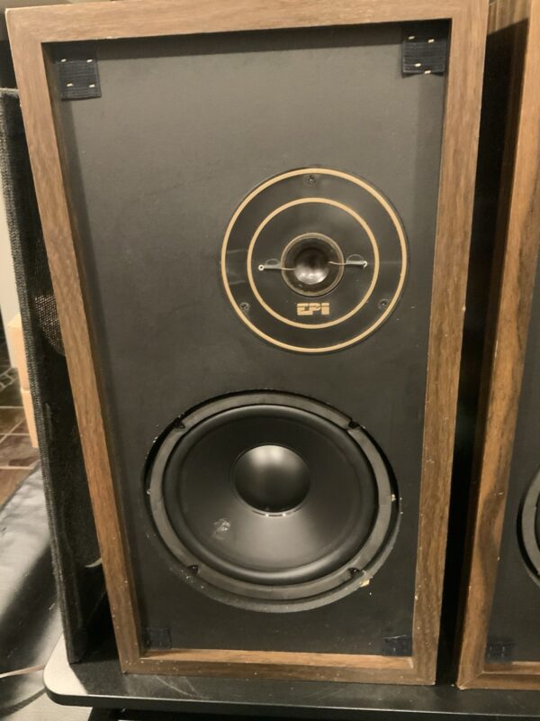 EPI Epicure 100V Floor Speakers Wooden Vinyl W/New EPI WOOFERS Must Read & Video - Image 6