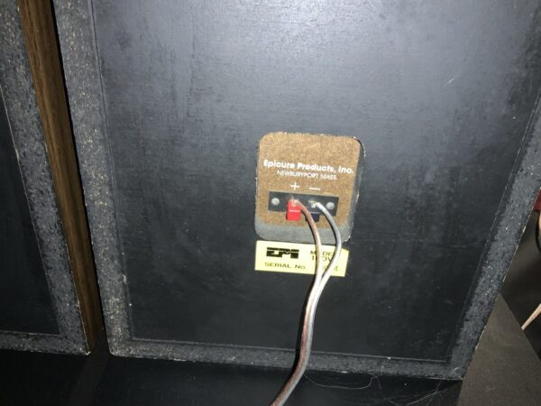 EPI Epicure 100V Floor Speakers Wooden Vinyl W/New EPI WOOFERS Must Read & Video - Image 10
