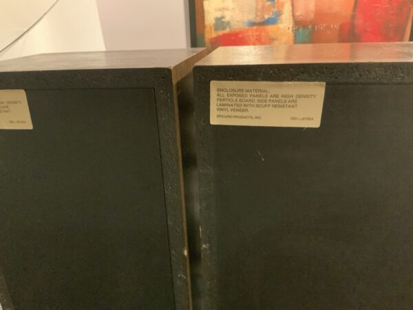 EPI Epicure 100V Floor Speakers Wooden Vinyl W/New EPI WOOFERS Must Read & Video - Image 11