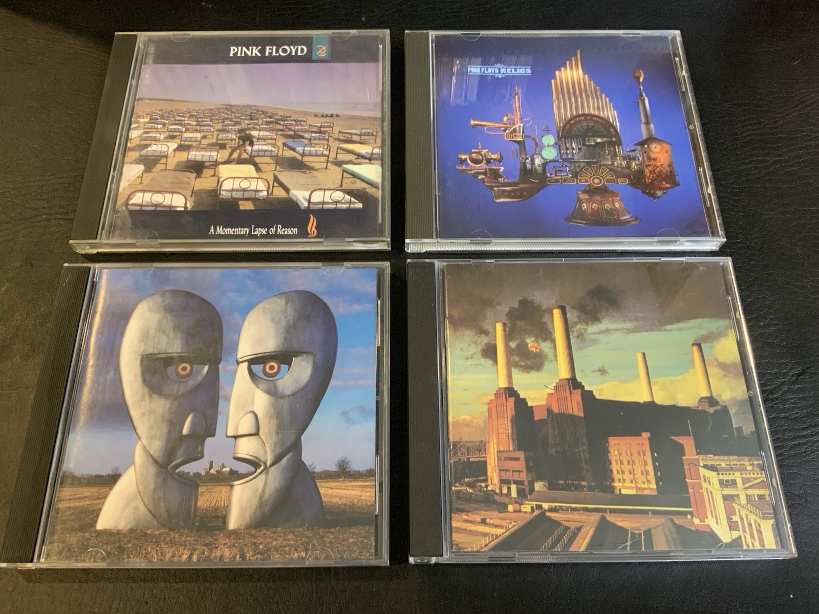 Lot of 4 Pink Floyd CDs - Relics, Animals, The Division Bell, Momentary Lapse