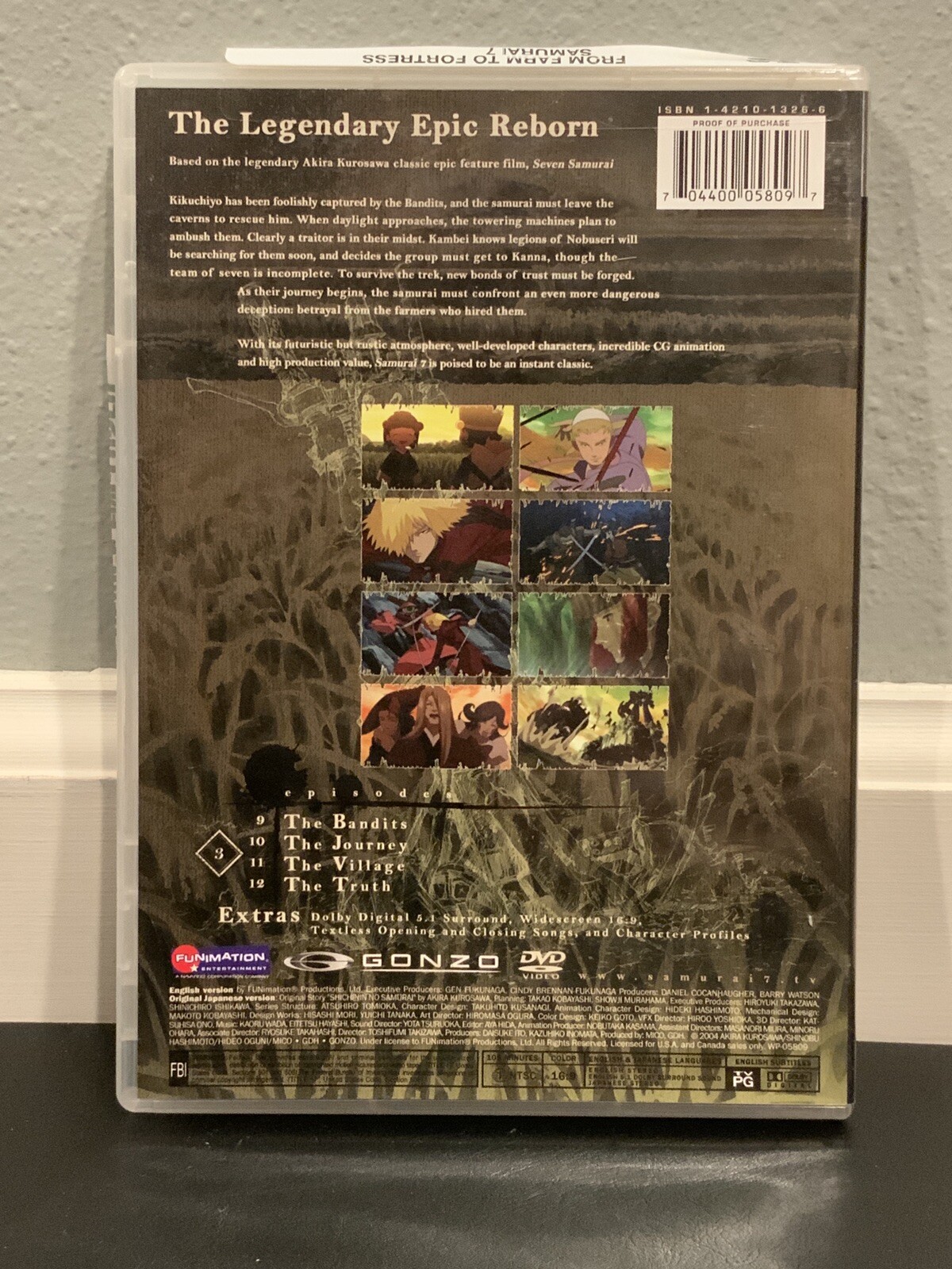 Anime AKIRA KUROSAWA'S SAMURAI 7 Series Set Volumes 2-4 and 7 2004 - Image 8