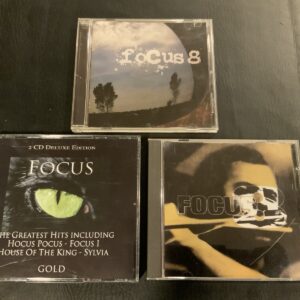 LOT OF 3 FOCUS CD’s Greatest Hits, Focus 3 & 8 progressive rock jazz fusion