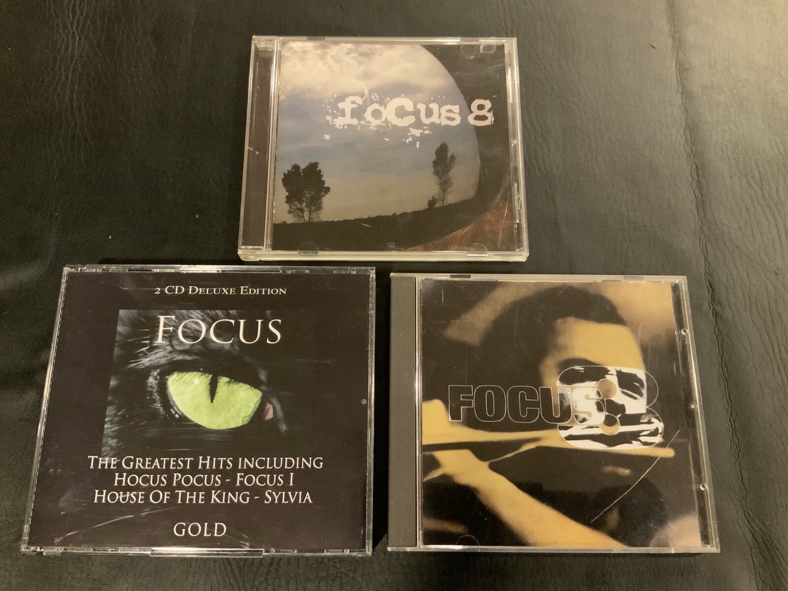 LOT OF 3 FOCUS CD’s Greatest Hits, Focus 3 & 8 progressive rock jazz fusion