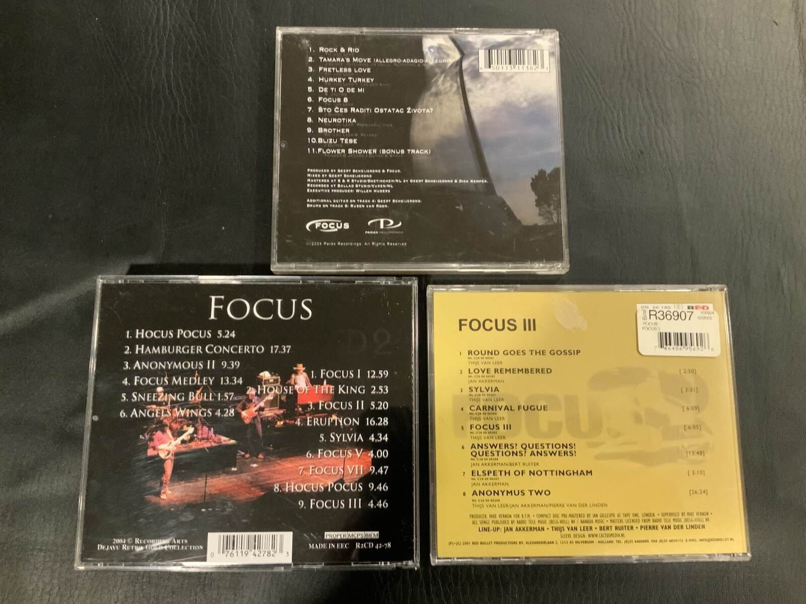 LOT OF 3 FOCUS CD’s Greatest Hits, Focus 3 & 8 progressive rock jazz fusion - Image 2