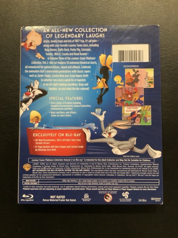 LOONEY TUNES PLATINUM COLLECTION VOLUME THREE 3 BLU RAY SLIPCOVER RARE - Image 2