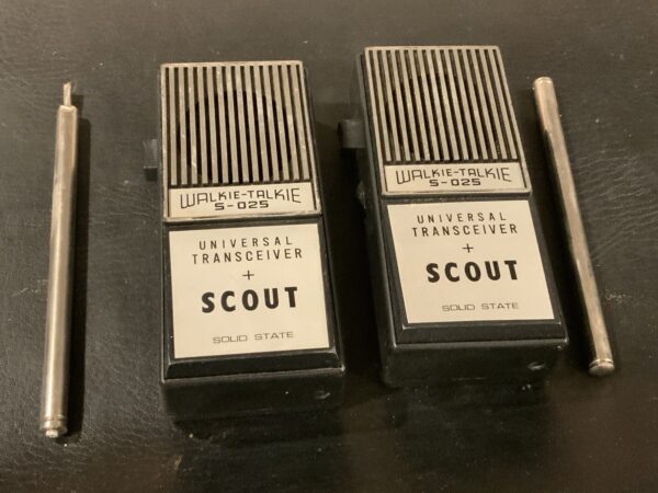 Vintage Scout Universal Transceiver S-025 Solid State Walkie Talkie Collectible
