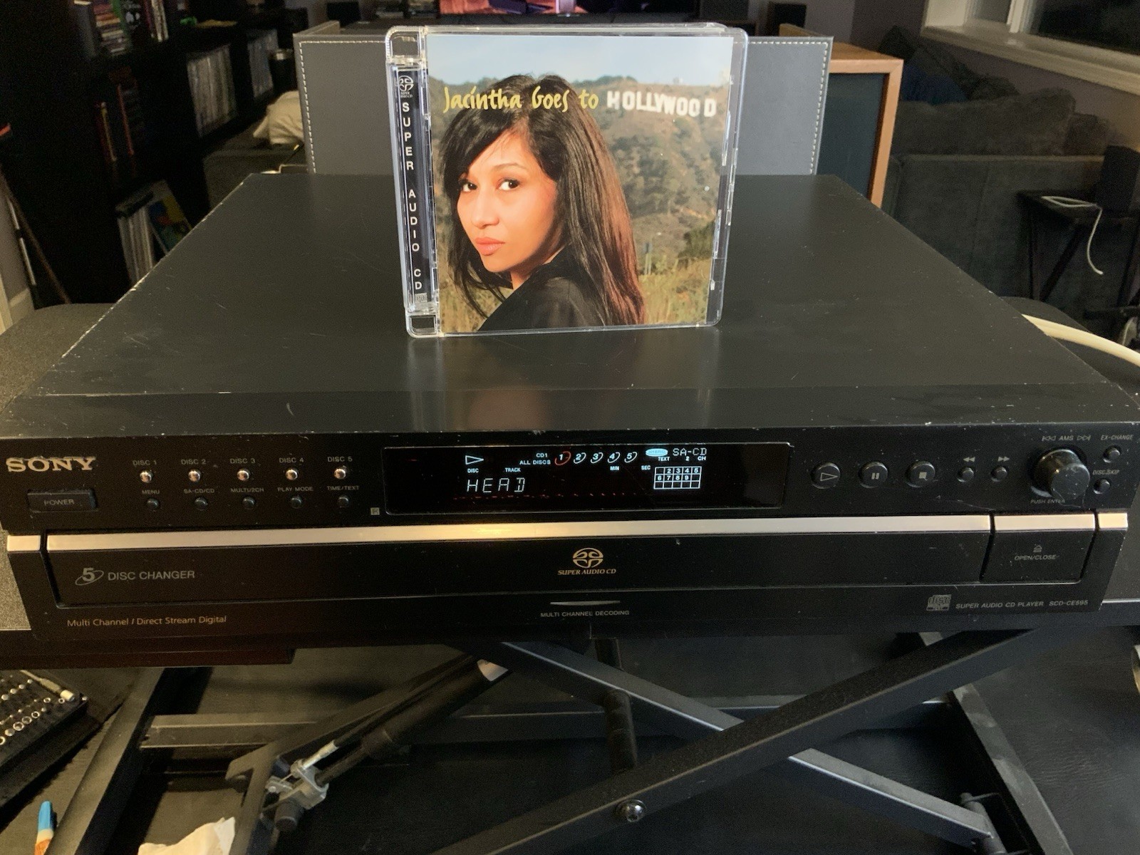 Sony SCD-CE595 5-Disc Super Audio CD Changer SA 5.1 Ch Player w/ Remote - Image 2