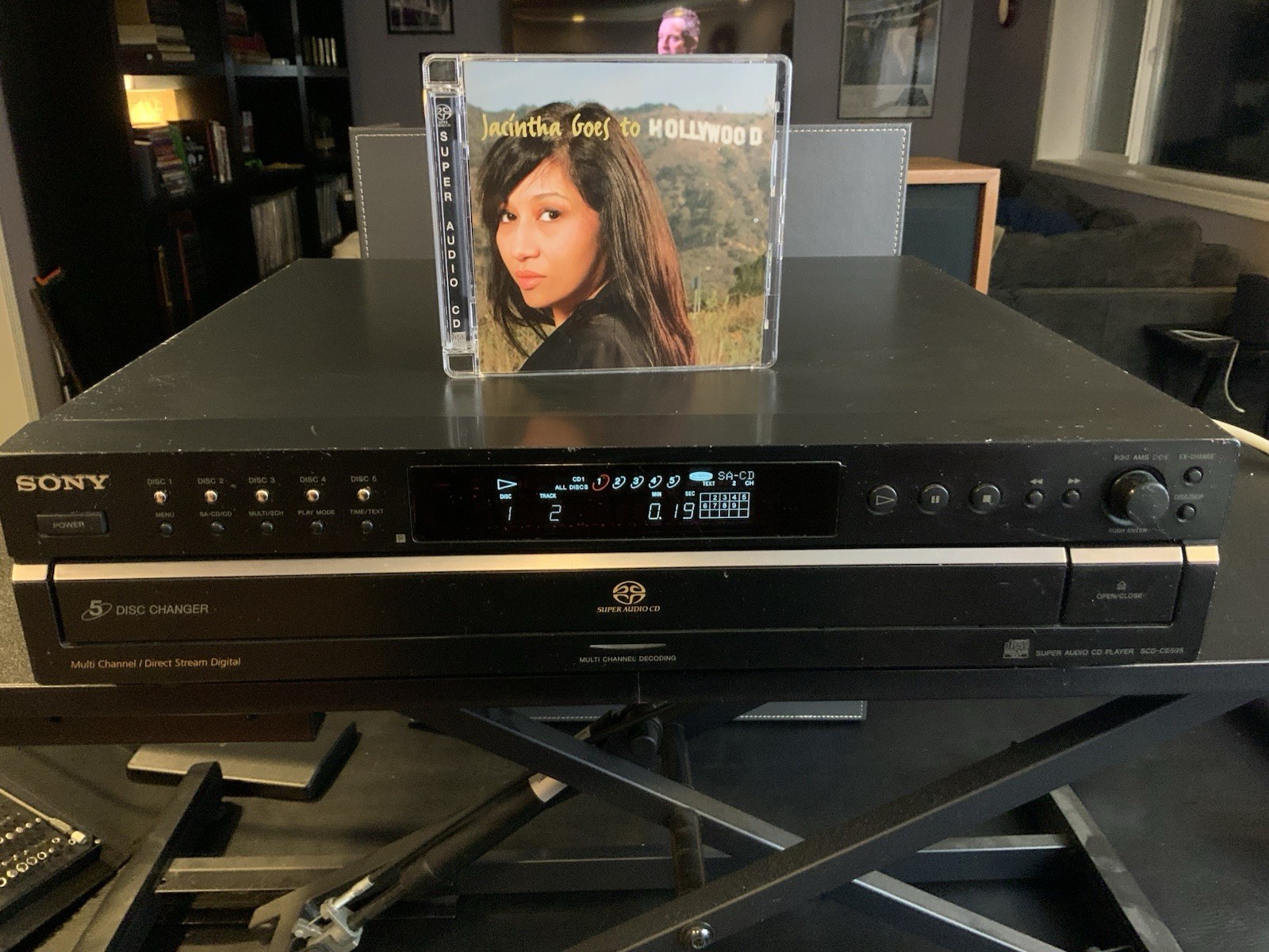 Sony SCD-CE595 5-Disc Super Audio CD Changer SA 5.1 Ch Player w/ Remote - Image 3