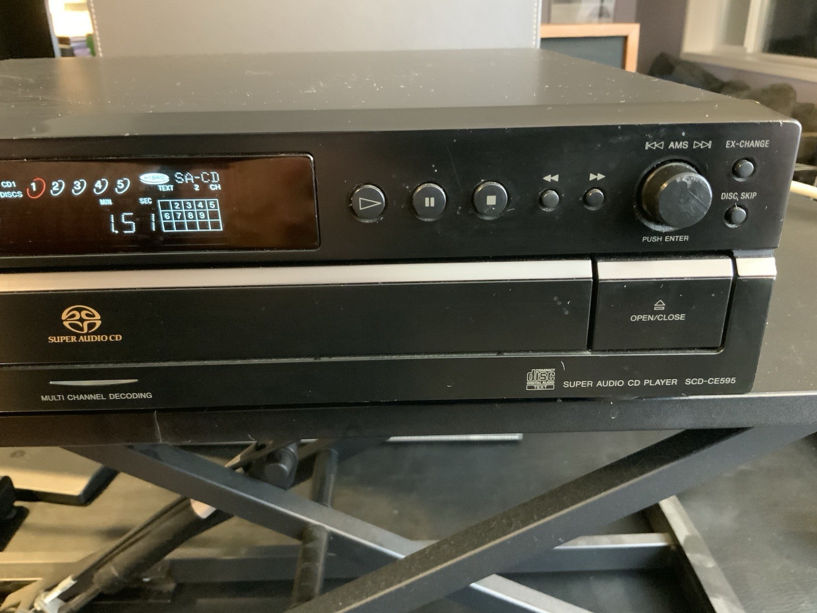 Sony SCD-CE595 5-Disc Super Audio CD Changer SA 5.1 Ch Player w/ Remote - Image 6