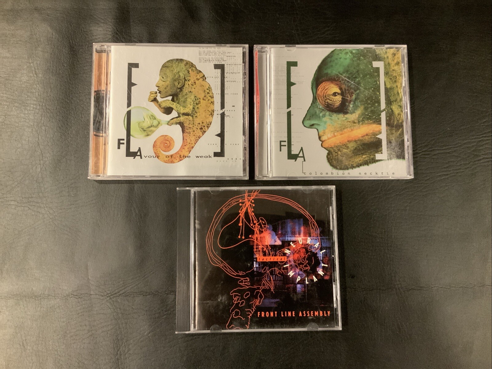 Front Line Assembly / FLA 5 CD Lot RARE OOP - Gashed Senses, Flavour, Colombian
