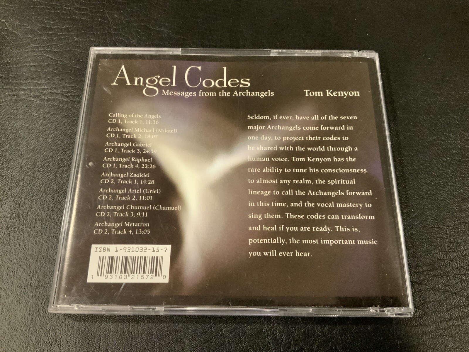 Tom Kenyon - Angel Codes: Messages From the Archangels 2007, 2 x CD Cracked Case - Image 2