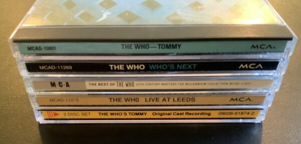 The Who CD Lot Of 5: Tommy, Live At Leeds, Who Are You, Who’s Next, TommyMusical - Image 4
