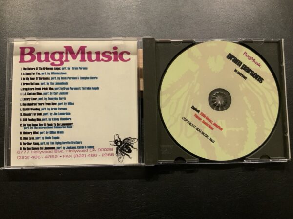 GRAM PARSONS In Person Bug Music 2003 Promo publishing sampler CD - Image 3