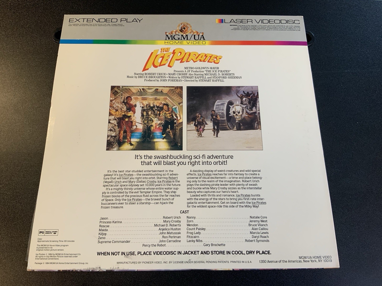 THE ICE PIRATES ~Laserdisc~ Very Good Condition ~Rare LD~ ROBERT URICH ~ 1984 - Image 2
