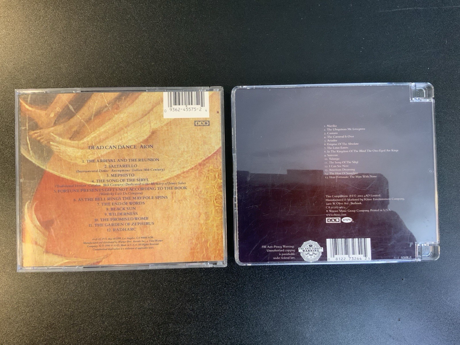 DEAD CAN DANCE 2 CD Lot Memento CD (4AD/Rhino Records) 2005 RARE OOP & Aion - Image 2
