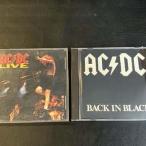 AC/DC 2 CD Lot - Live 1992 (BMG Club) + Back In Black (Europe 050 735) Very Good