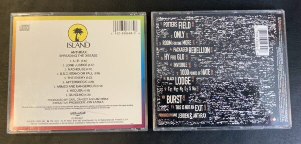 Anthrax 2 CD Lot - Spreading The Disease & Sound of White Noise Very Good - Image 2
