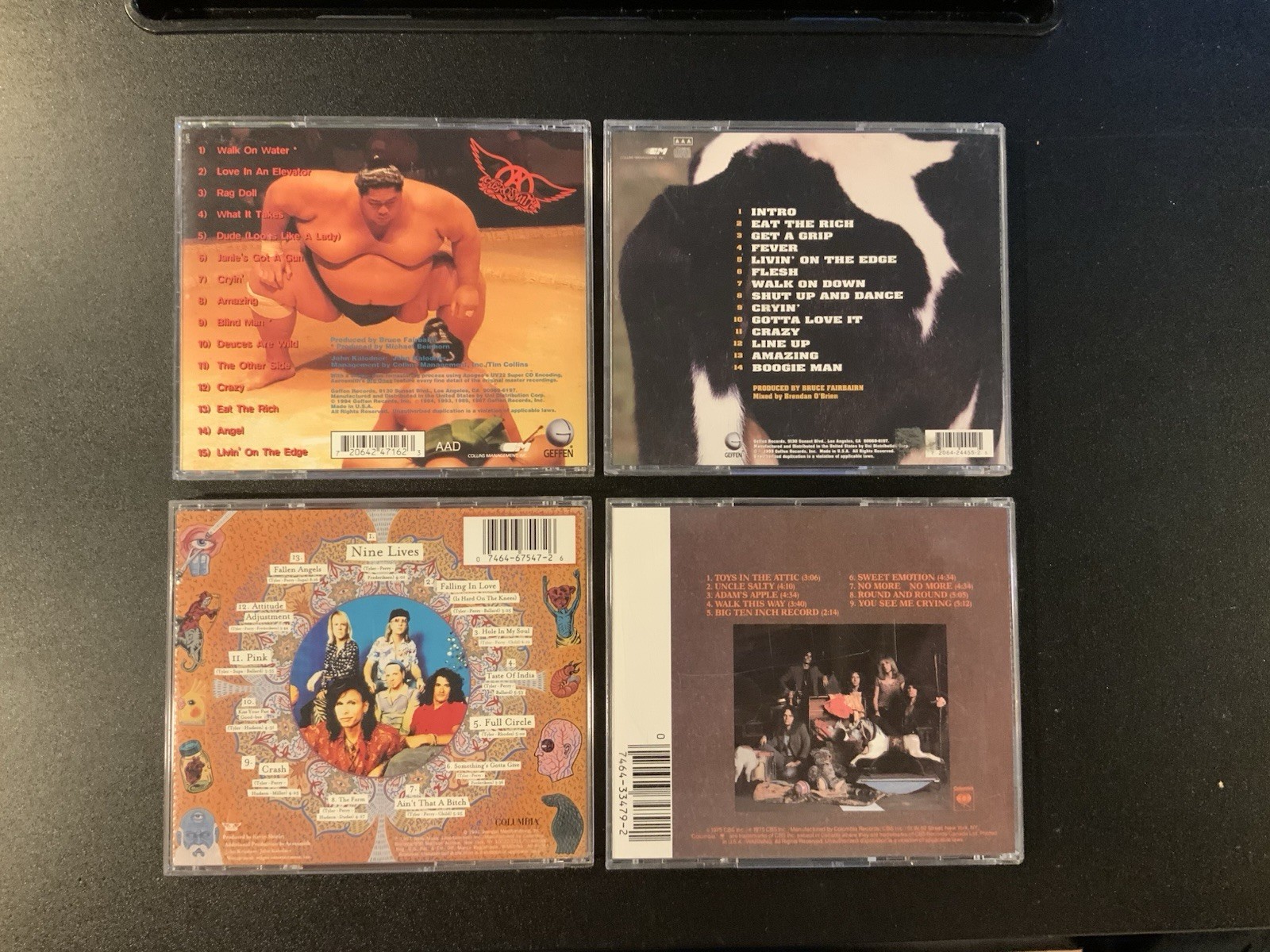 Aerosmith 4 CD Lot | Big Ones - Toys in the Attic - Get a Grip - Nine Lives - Image 2