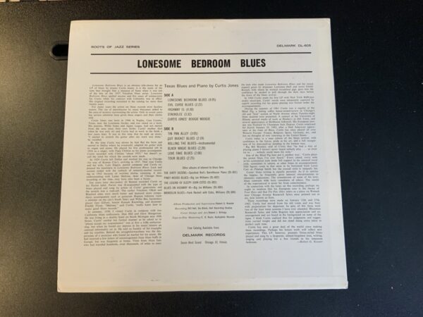 CURTIS JONES LONESOME BEDROOM BLUES NM- Mono DELMARK DL-605 - Image 2
