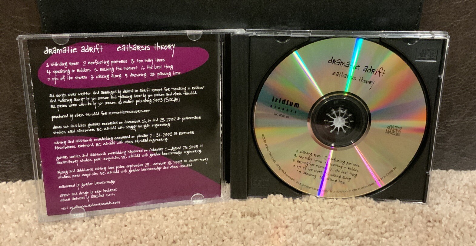 Catharsis Theory - Dramatic Adrift | Extremely Hard To Find Rock CD RAREAF - Image 3