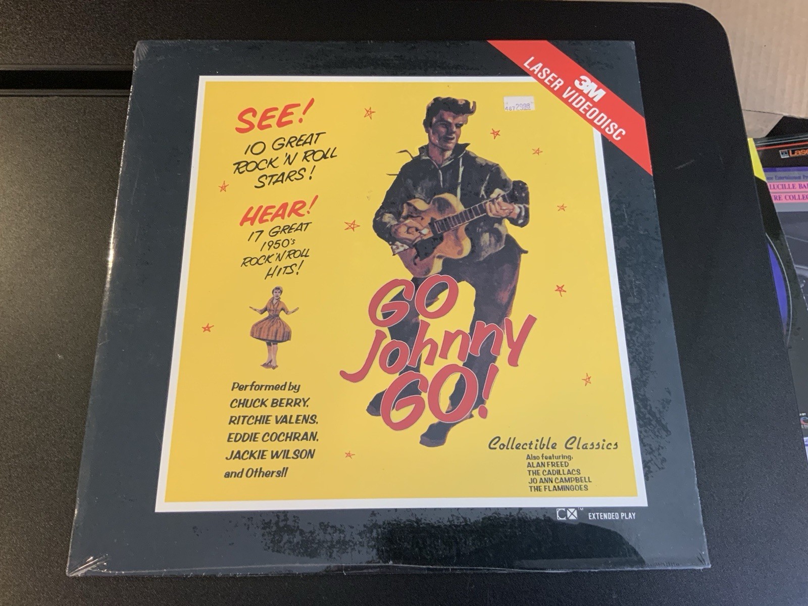 GO JOHNNY GO (1959) LASERDISC 1985 3M  CHUCK BERRY RITCHIE VALENS NEW SEALED
