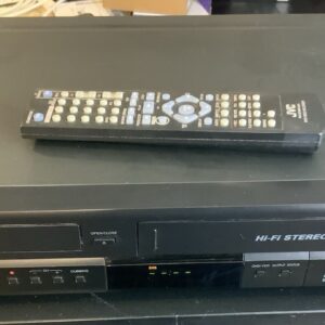 (TESTED) JVC DR-MV100B DVD VCR Recorder & Player Combo VHS HDMI with Remote