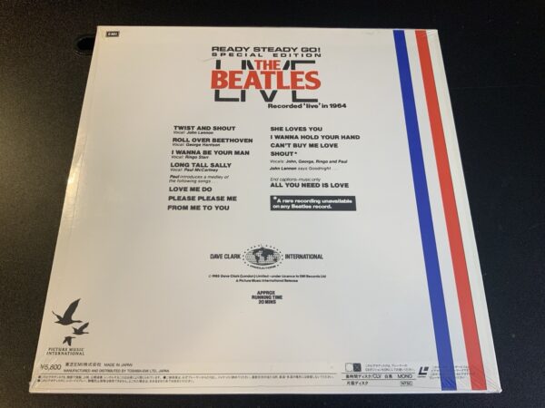 Vintage LaserDisc Beatles Live 1964 Ready Steady Go! Special Edition JAPAN NEW - Image 2