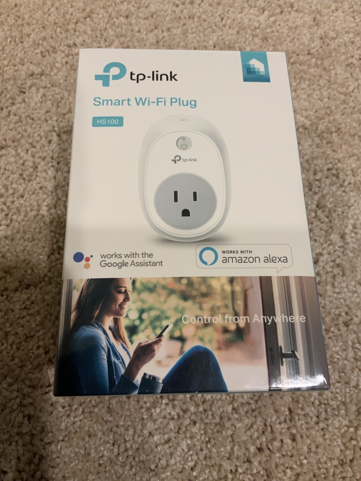 TP-LINK Kasa HS100 Smart Wi-Fi Plug Remote Access Open Box Never Used