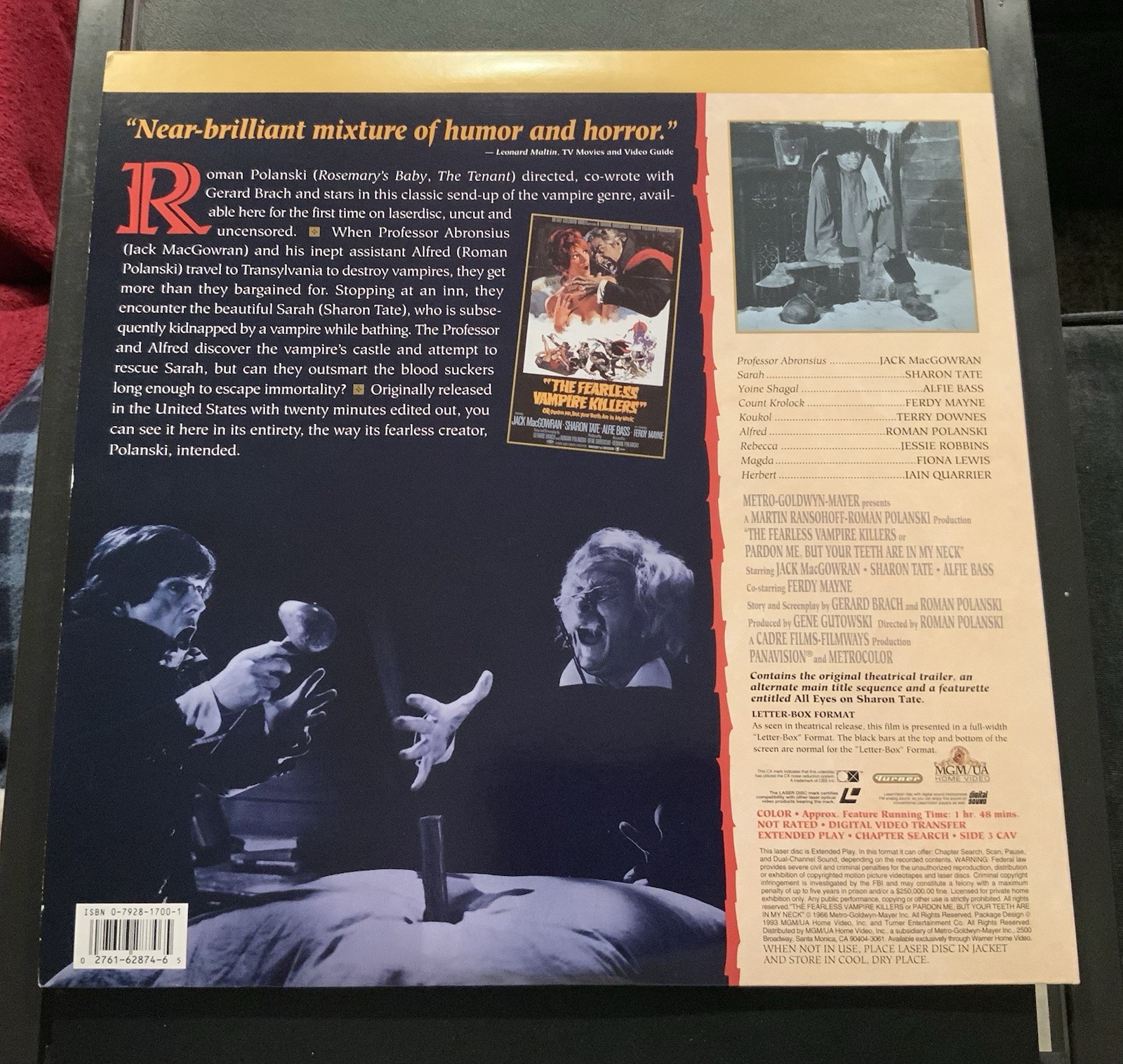The Fearless Vampire Killers Criterion Collection (Laserdisc) SHARON TATE RARE! - Image 2