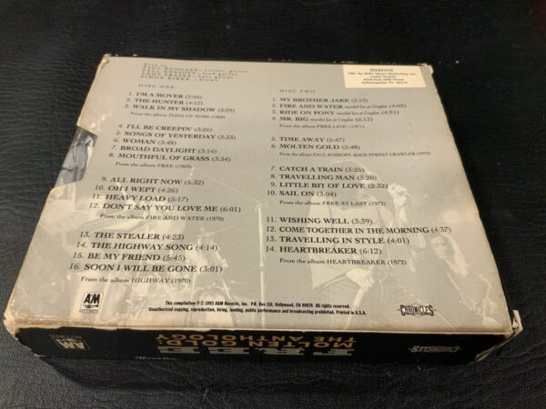 Molten Gold: The Anthology by Free 2 CD Box Set 1993 A&M Records - Image 2
