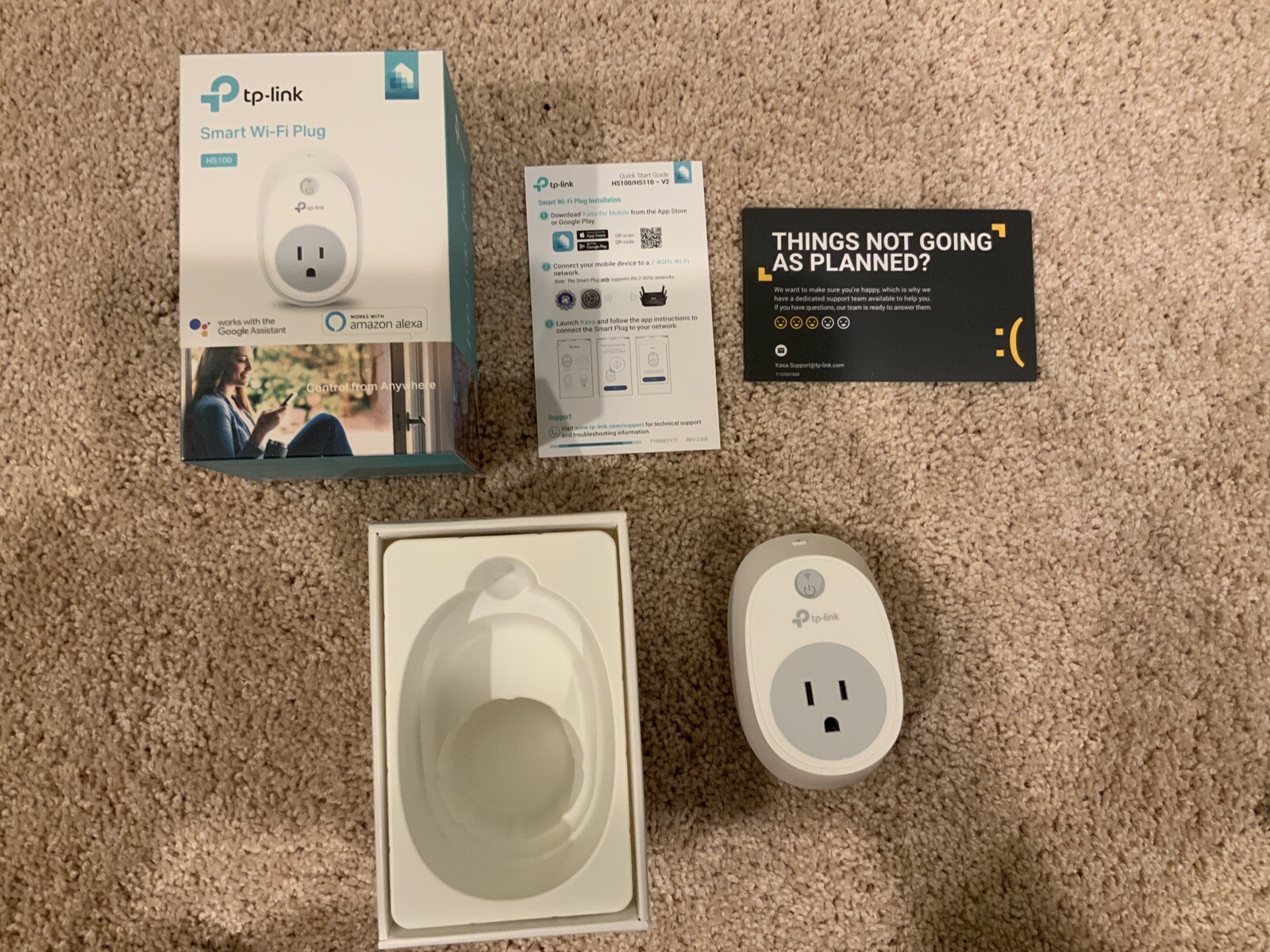TP-LINK Kasa HS100 Smart Wi-Fi Plug Remote Access Open Box Never Used - Image 3
