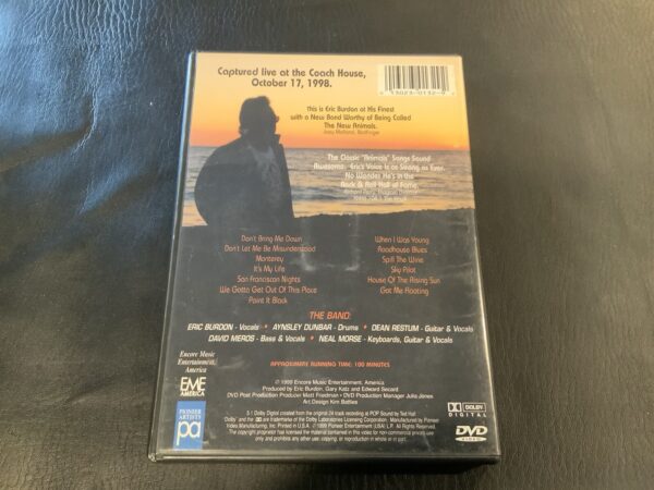 Eric Burdon CD & DVD Lot - New Animals: Live at the Coach House + Soul Of A Man - Image 2